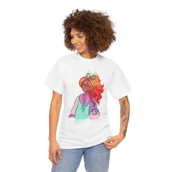 Varsity Girl Headshot - Unisex Cotton Tee