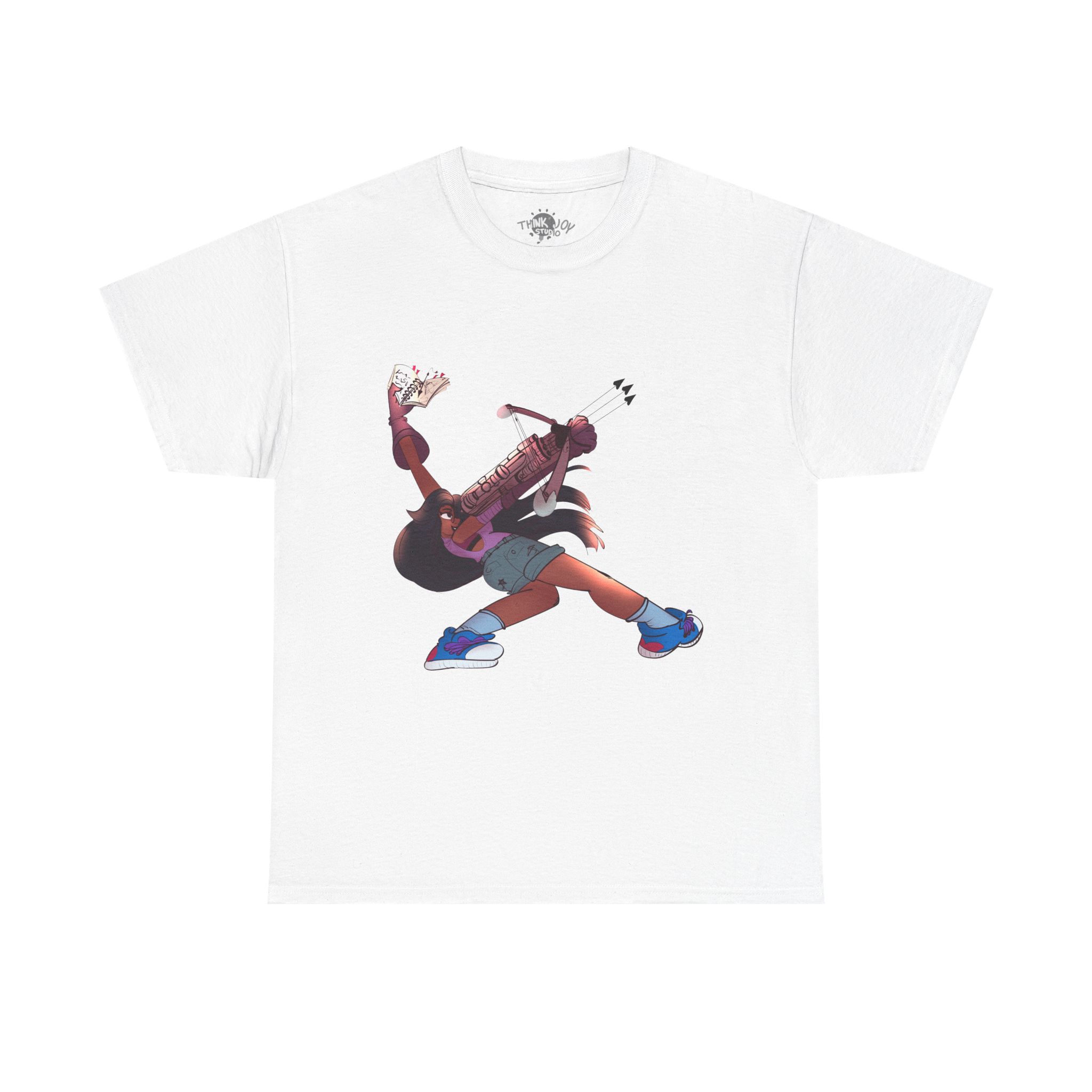 Crossbow Hero - Unisex Cotton Tee - Image 2