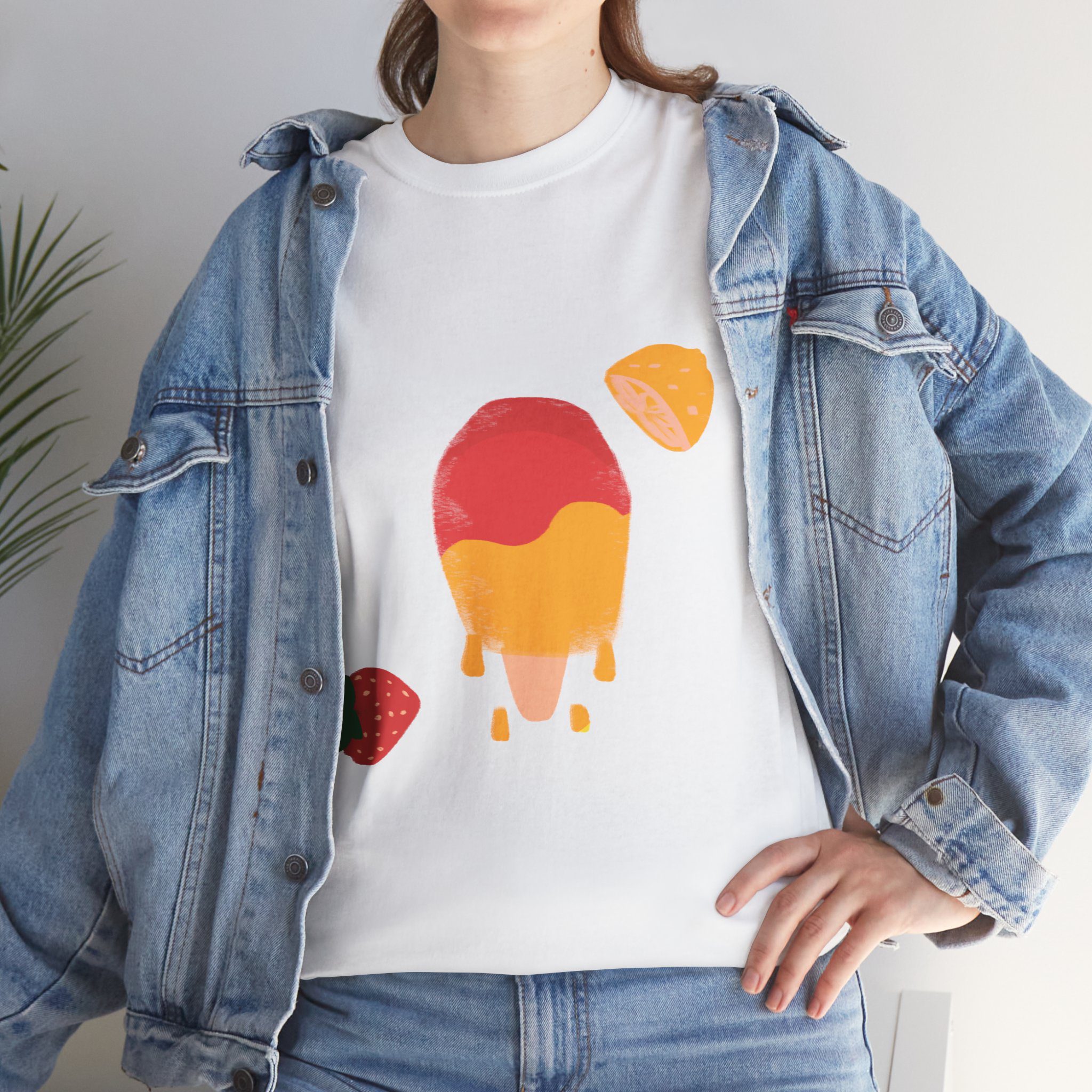 Strawberry Lemonade Popsicle Melt - Unisex Cotton Tee