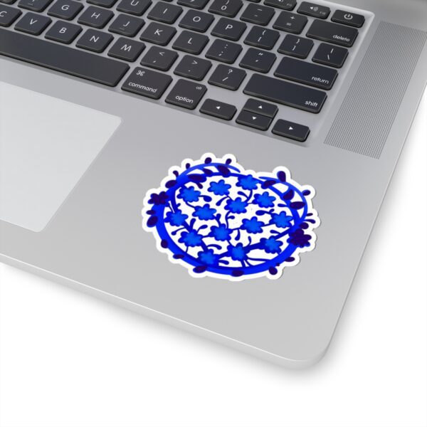 Blooming Blue Flowers - Kiss-Cut Vinyl Sticker